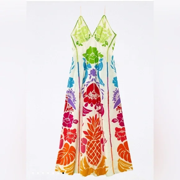 Tropical Graphic Maxi Dress - Picture 3 of 5